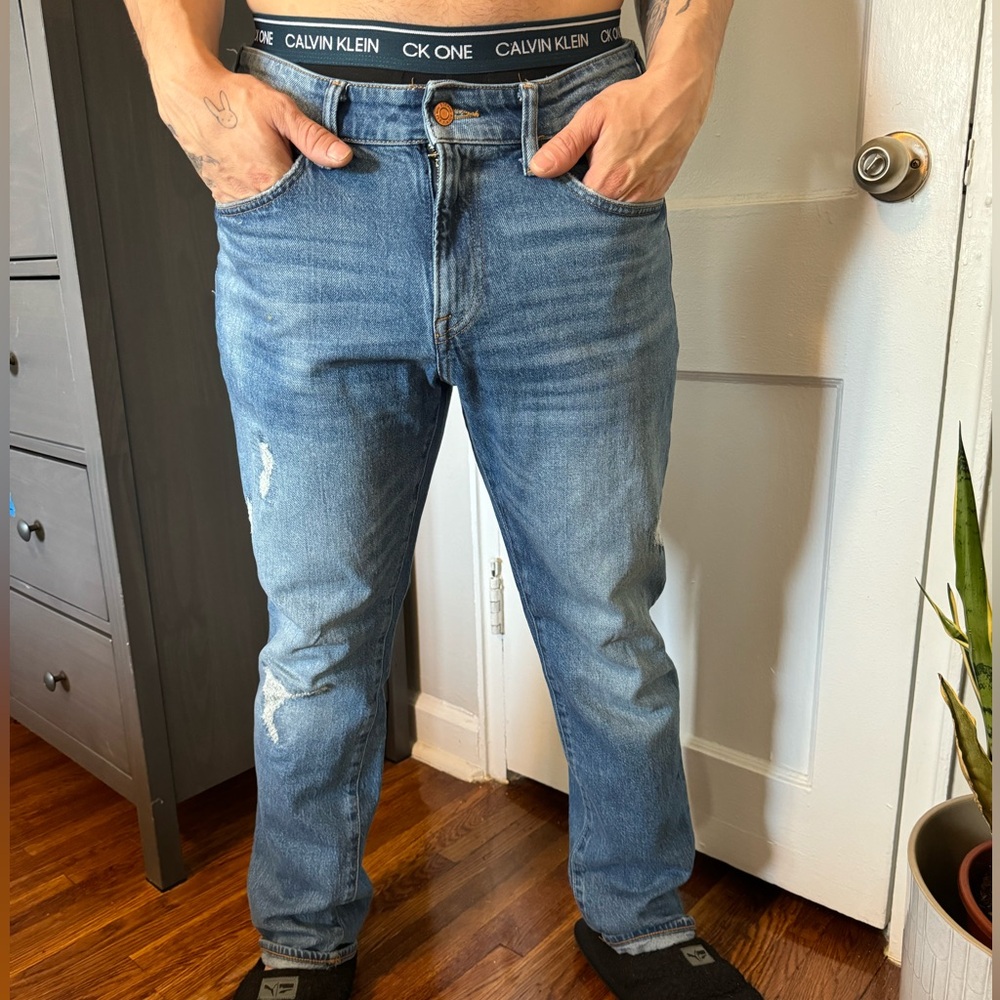 ZARA MENS SLIM STRAIGHT DENIM